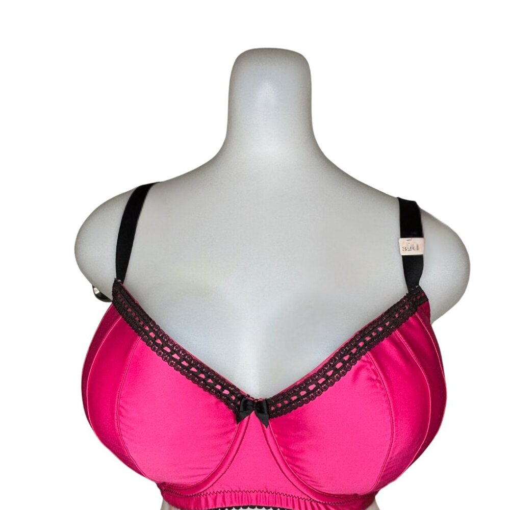 32G NWT Hot Pink & Black Bra